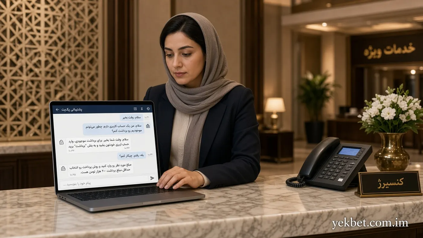 لابی هتل، کارمند پذیرش و نماد امنیت