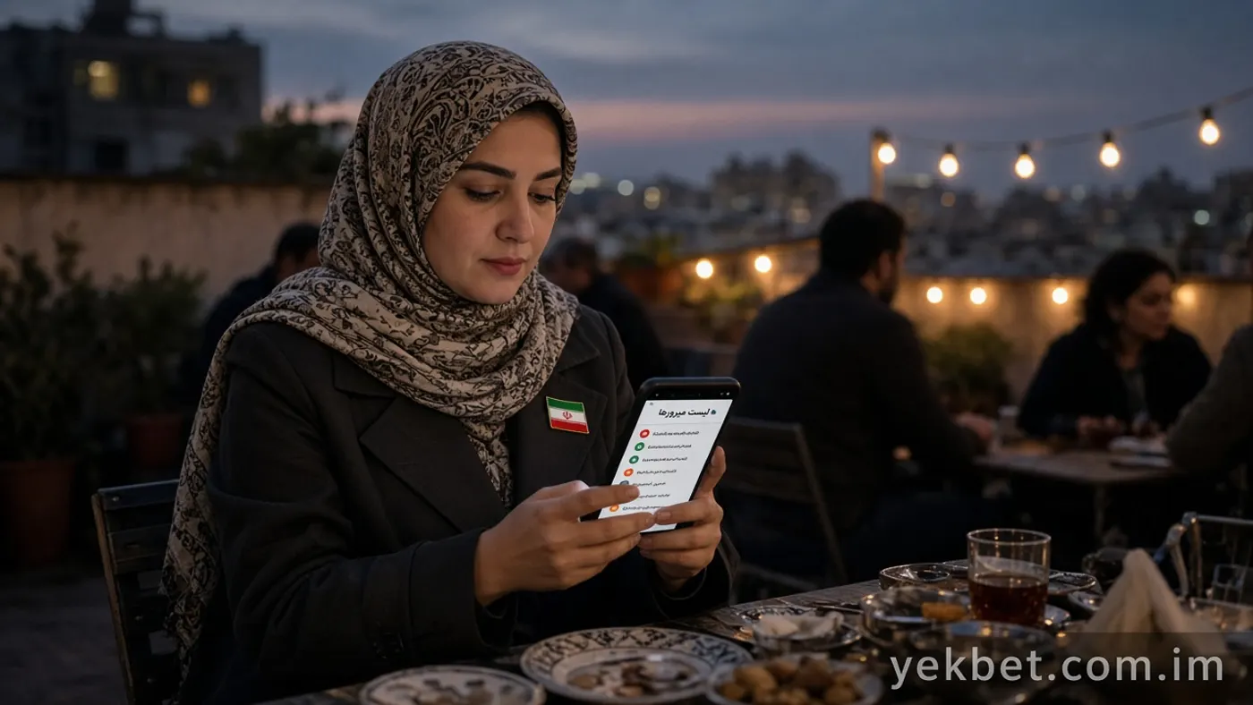 نمای روف‌تاپ با پرچم ایران و حس دسترسی کاربر ایرانی